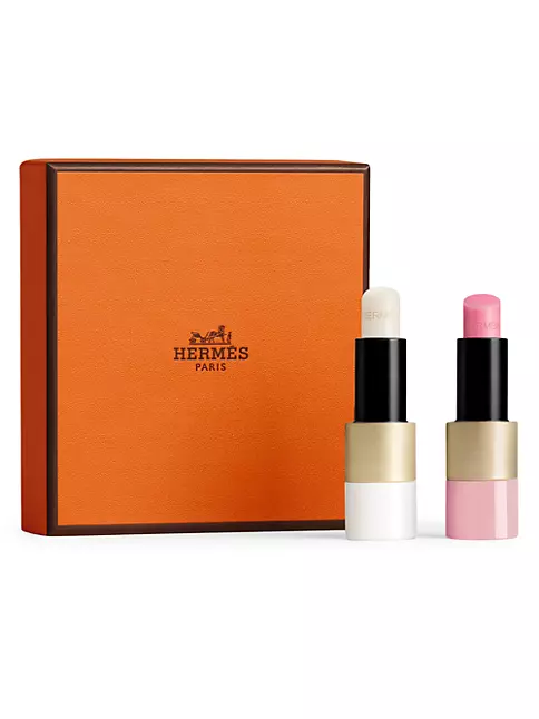 Hermès Rouge Hermès and Rose Hermès Lip Balm Set