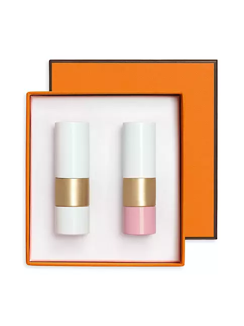 Hermès Rouge Hermès and Rose Hermès Lip Balm Set